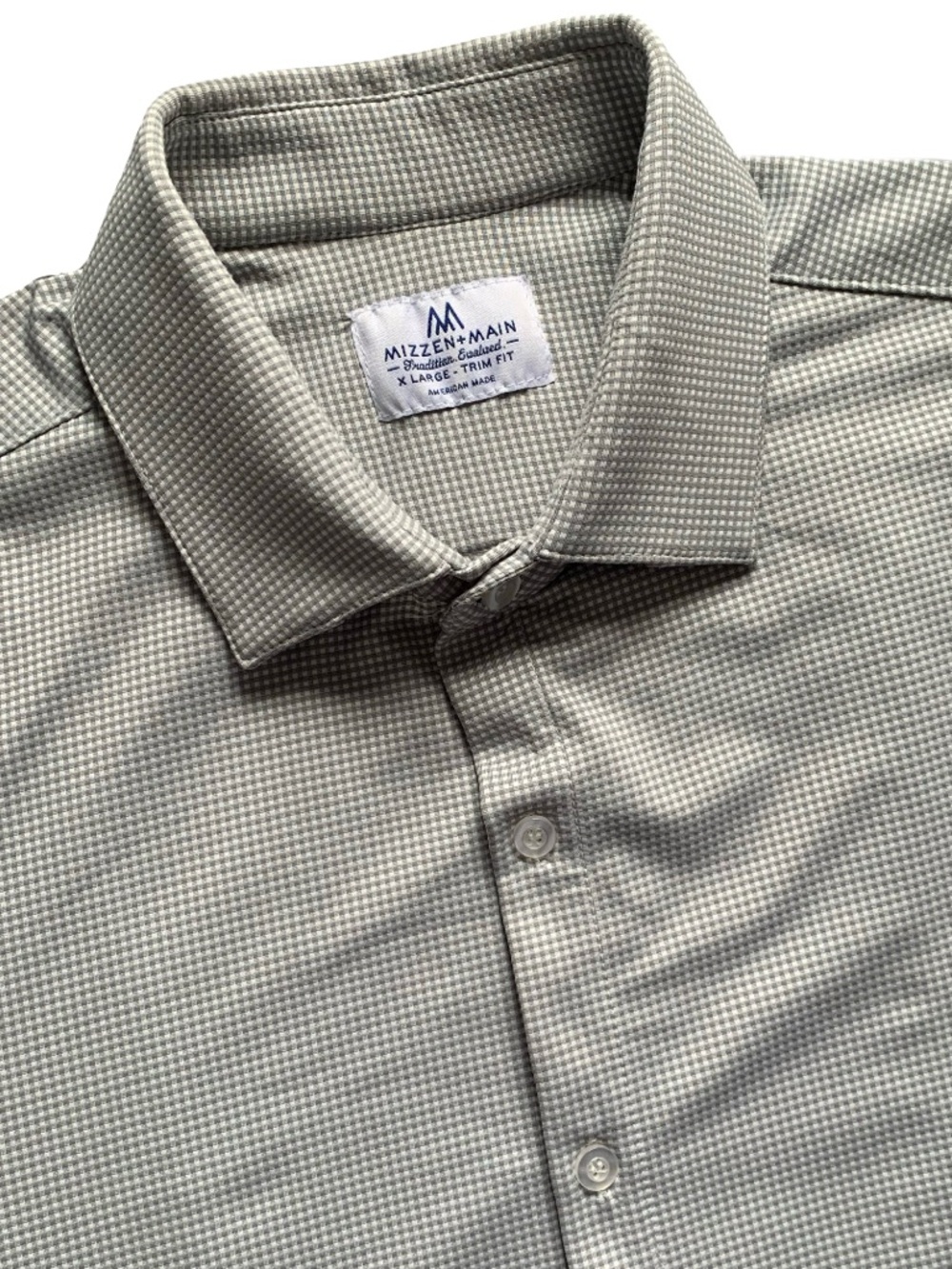 Mizzen + Main Stretch Long Sleeve Button Up Dress Shirt Size XL